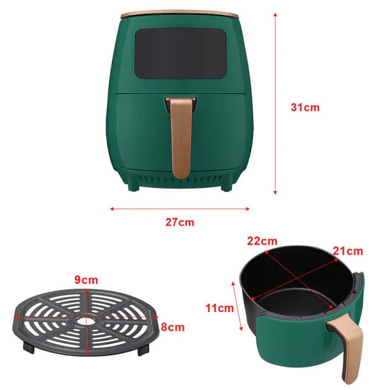 Digital Air Fryer 4L with Non-Stick Basket